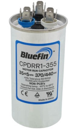 35/5 MFD Round Dual Motor Run Capacitor (440/370V)